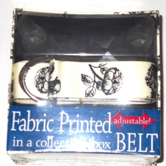Floral Print Adjustable Double D Buckle Belt - Picture 1 of 4